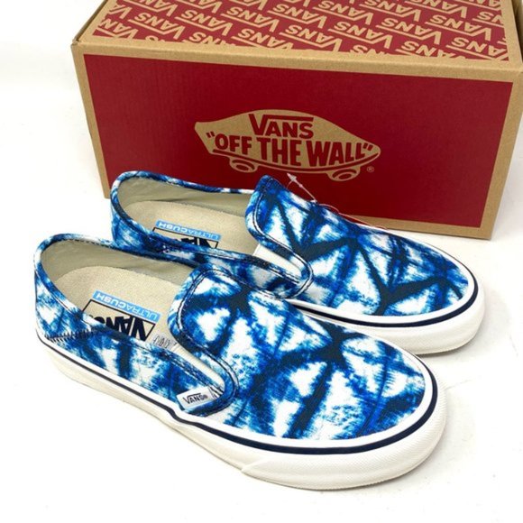 💖MEGA SALE💖VANS Slip On Indigo Blues Shoes Women's Canvas Sneakers VN0A3MVDIEM - Picture 7 of 10